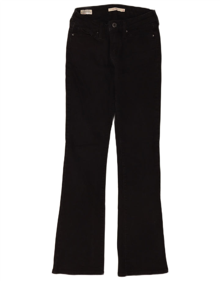 Levi's Mujer 715 Vaqueros Bootcut W26 L32 Algodón Negro