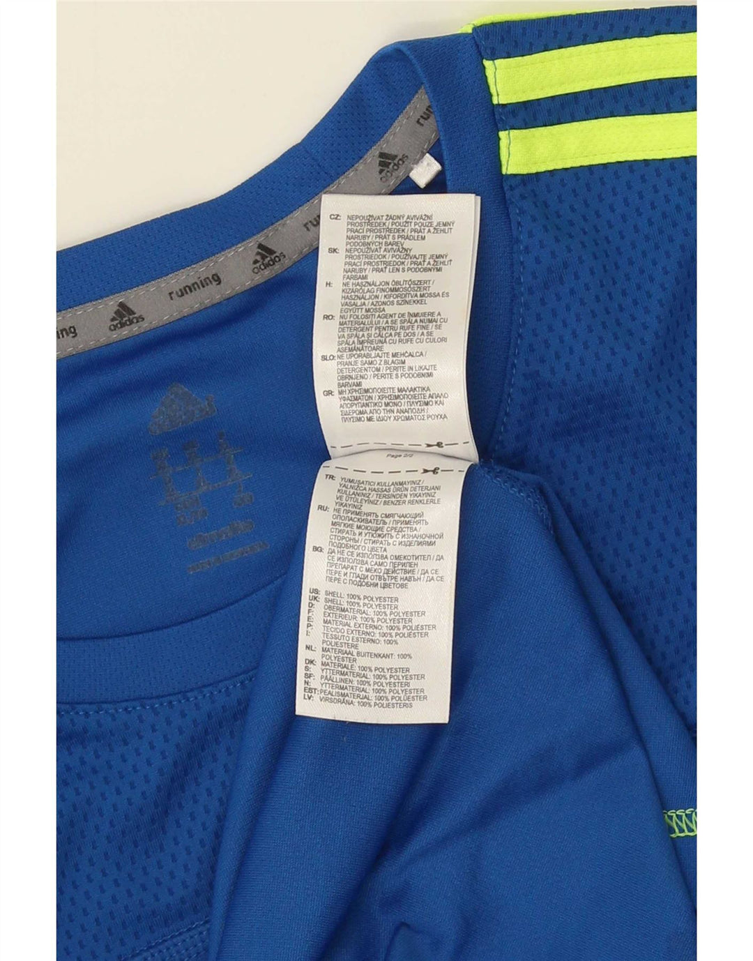 Adidas Hombre Top Manga Larga XL Azul Poliéster