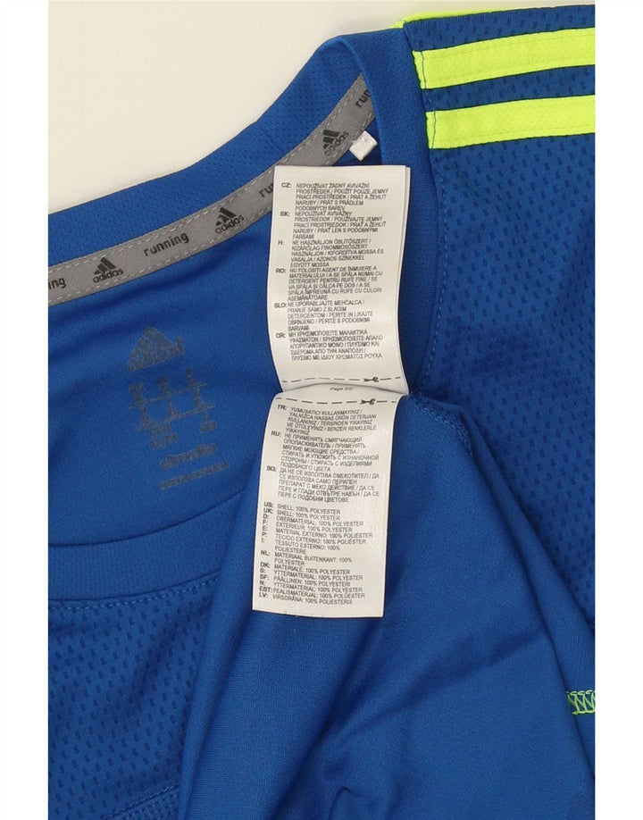 Adidas Hombre Top Manga Larga XL Azul Poliéster