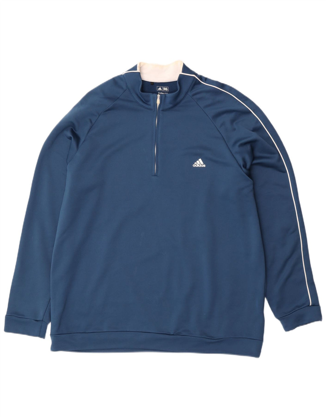 Adidas Climalite - Chándal con cremallera y cuello para hombre, talla 2XL, poliéster azul