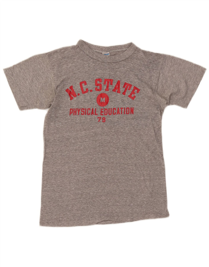 CHAMPION Camiseta gráfica para mujer Top UK 12 Poliéster gris medio