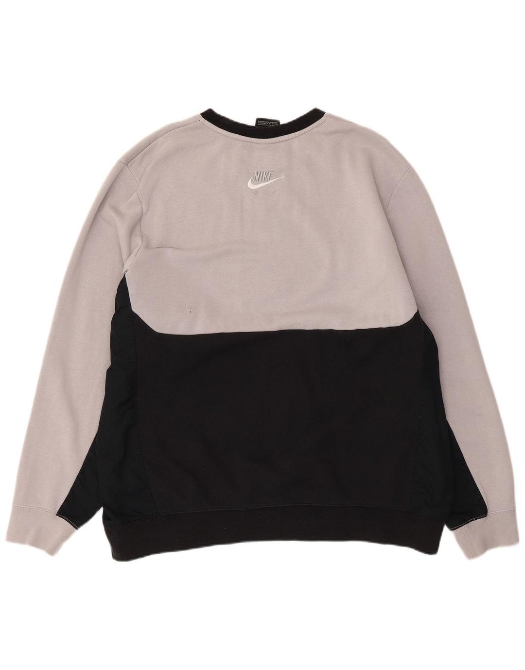 NIKE Sudadera Jumper Jumper XL Gris Colorblock Algodón
