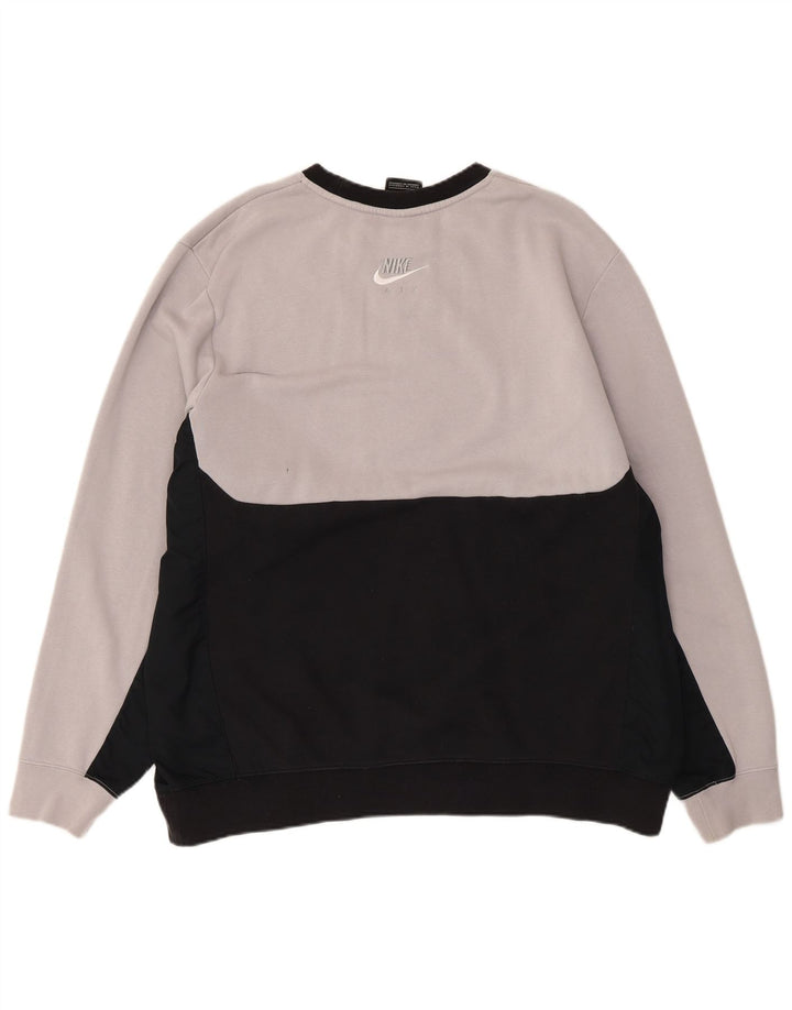 NIKE Sudadera Jumper Jumper XL Gris Colorblock Algodón