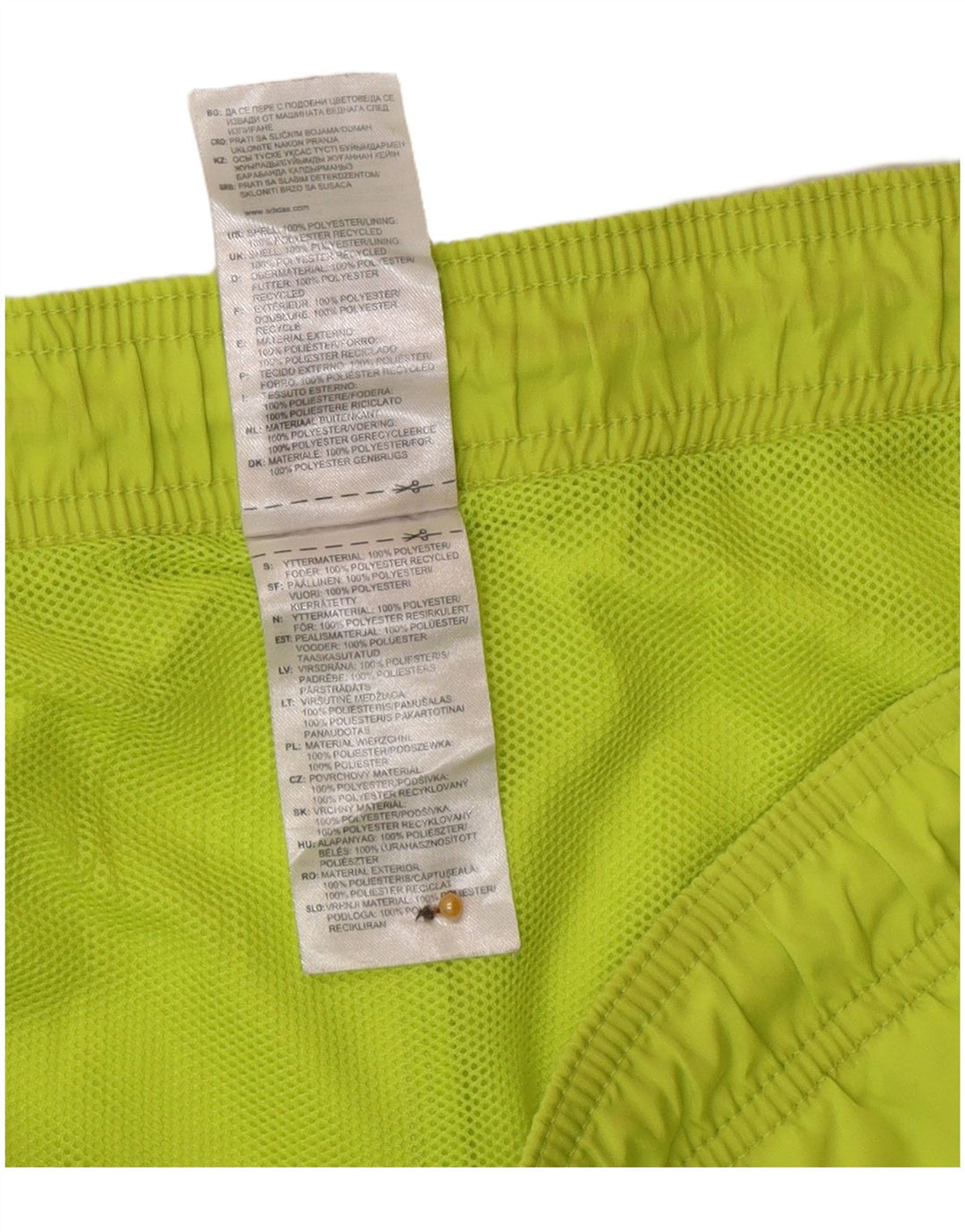 Adidas - Pantalones cortos deportivos para hombre, poliéster verde grande