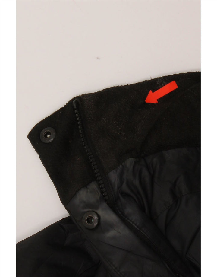 Eddie Bauer Abrigo acolchado con capucha para mujer UK 44 Poliéster negro mediano