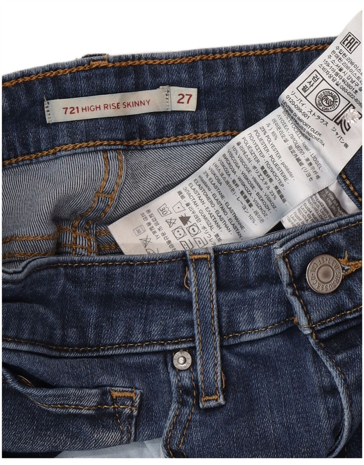 Vaqueros Levi's Mujer 721 De Tiro Alto Skinny W27 L30 Lyocell Azul