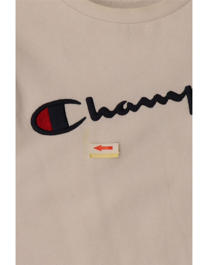 CHAMPION Sudadera con gráfico para niños 11-12 años Grande Blanco