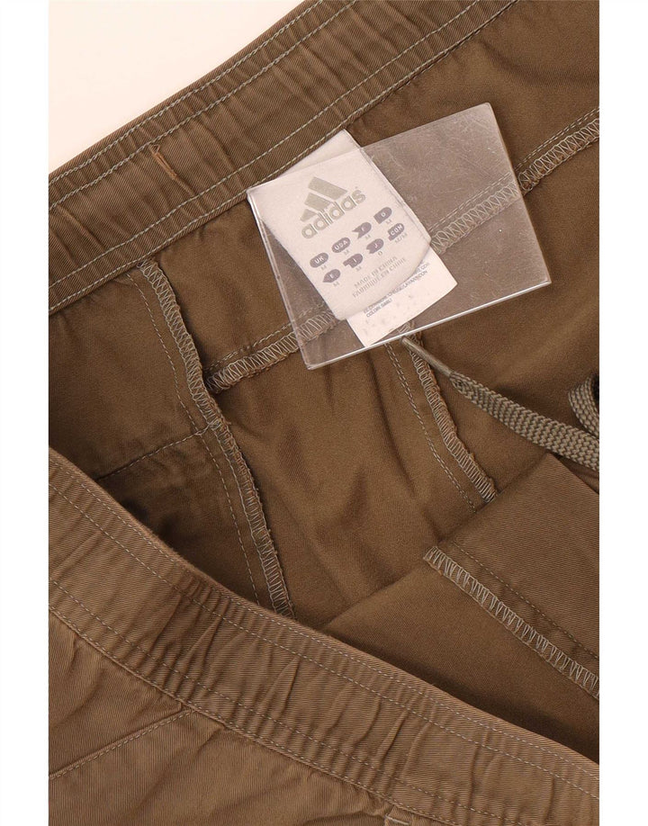Adidas Hombre Pantalones Cortos Cargo Mediano W32 Marrón