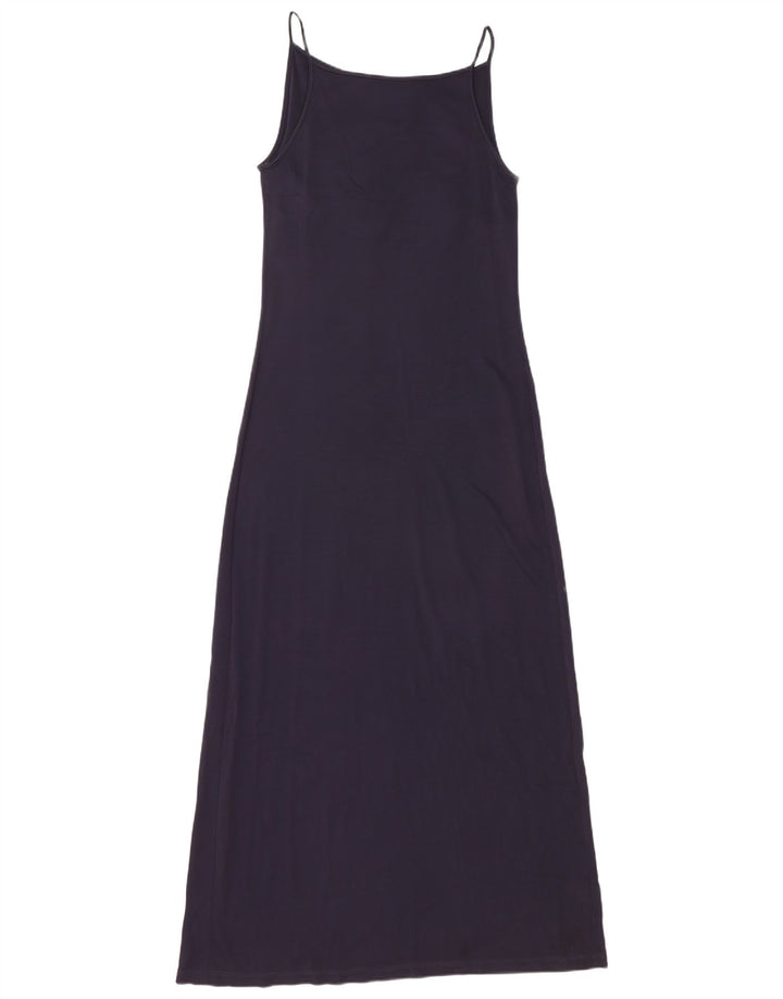 Max Mara Maxi Vestido de Verano para Mujer UK 12 Medium Azul Marino Viscosa