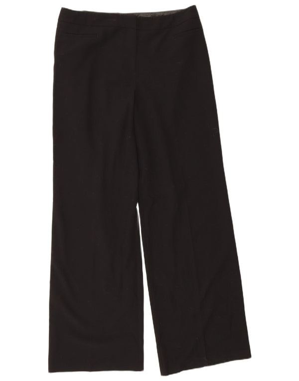 Marks & Spencer Pantalones Casuales Rectos para Mujer UK 40 Large W34 L32 Negro
