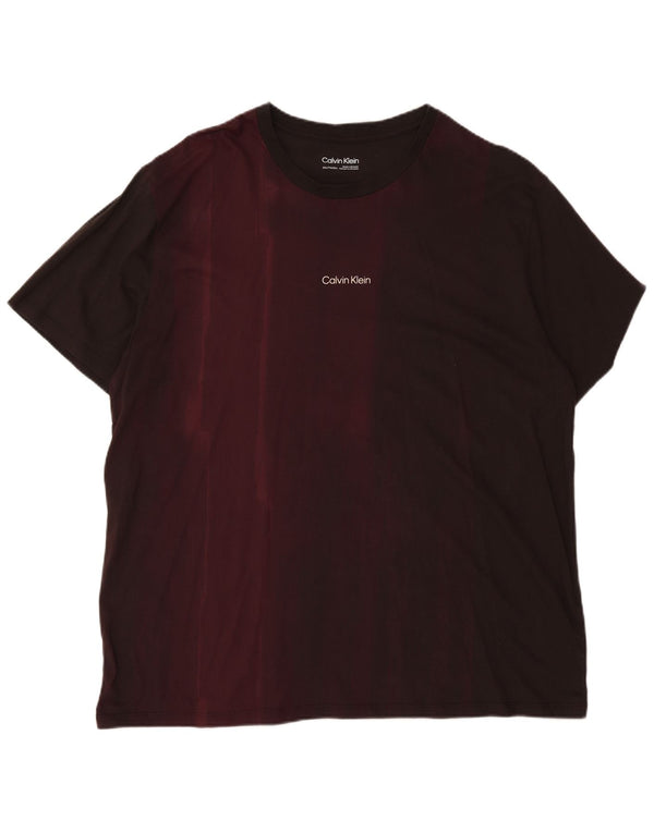 Calvin Klein Camiseta para hombre Top 2XL Borgoña