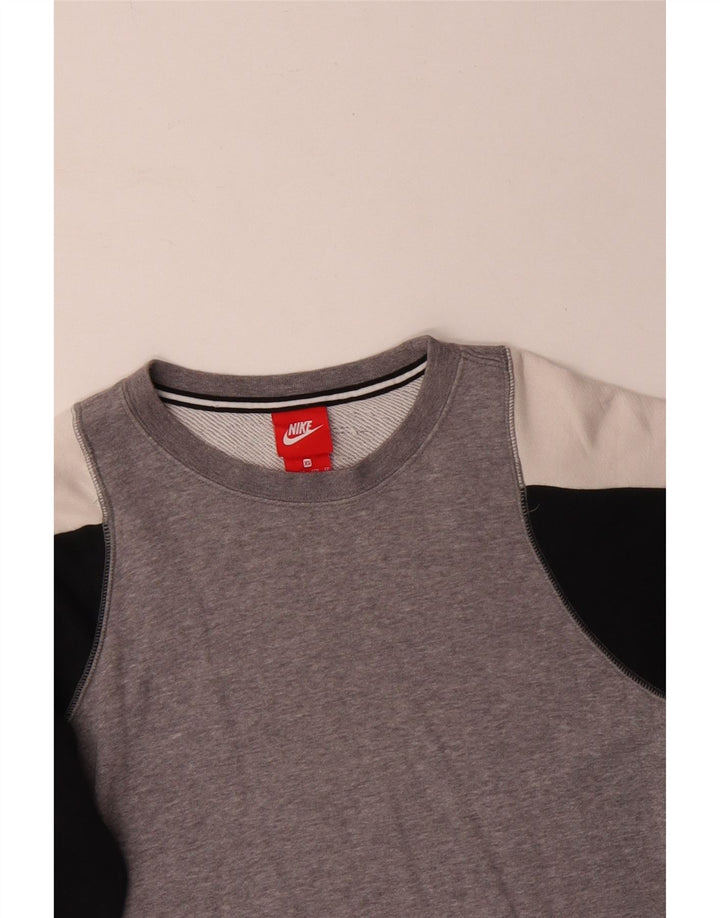 Sudadera Nike Hombre Jumper XS Gris Colorblock Algodón
