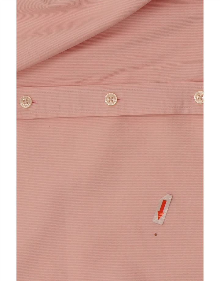 Jaeger Camisa moderna para hombre Talla 15 1/2 Algodón a rayas rosa medio