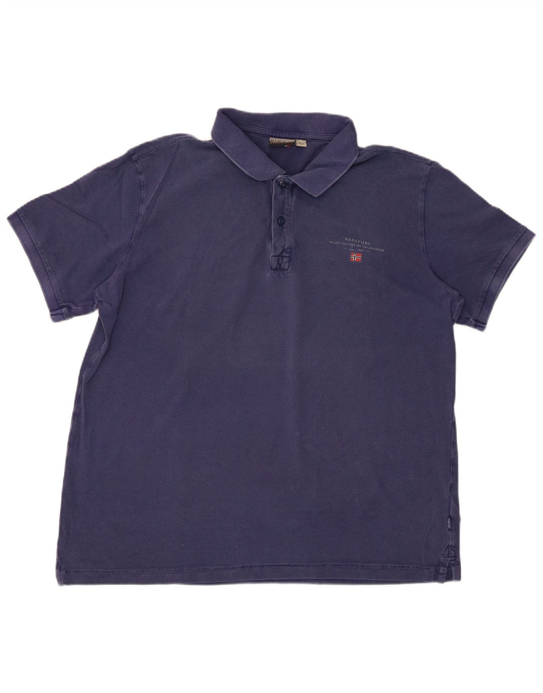 NAPAPIJRI Polo para hombre grande azul marino algodón