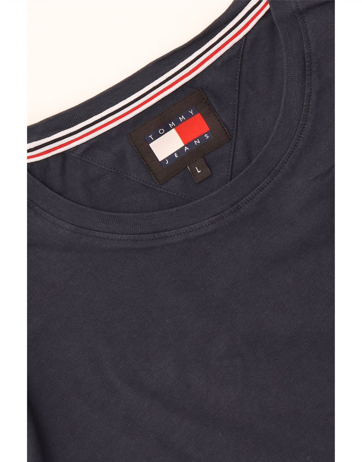 Tommy Hilfiger Camiseta para hombre Top Grande Azul marino