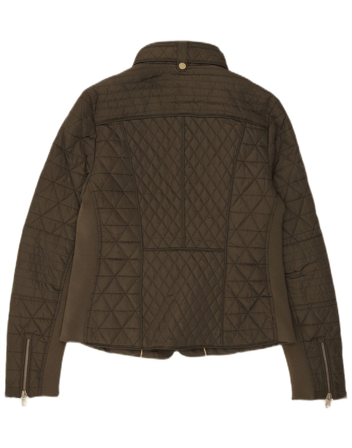 Marks & Spencer Chaqueta acolchada para mujer UK 44 Grande Poliéster caqui