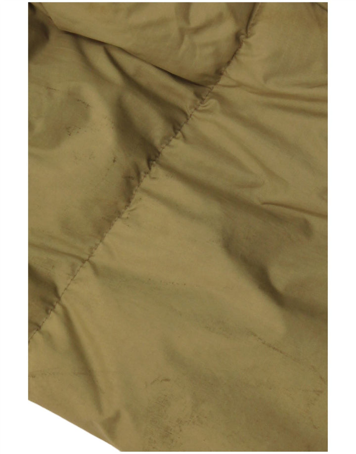 Vintage hombres reversible ajuste suelto chaqueta acolchada Reino Unido 38 medio caqui