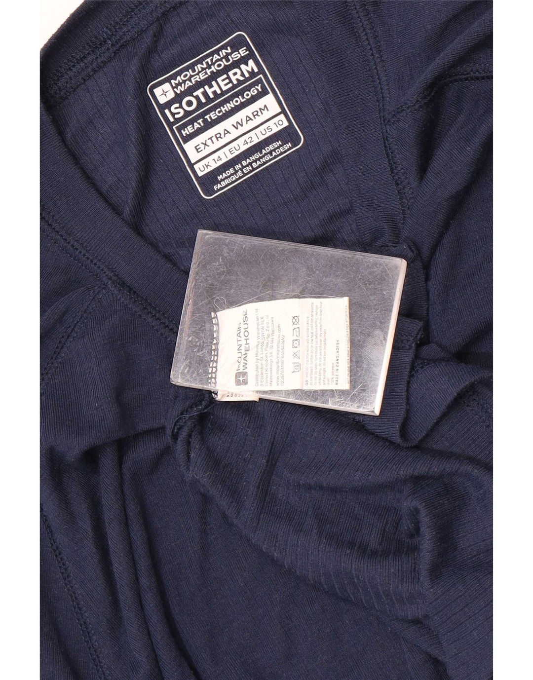 Camiseta de manga larga para mujer Mountain Warehouse UK 44 Grande Poliéster azul marino