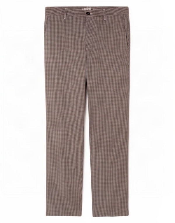 Pantalón chino recto Adidas para hombre W32 L30 Poliéster a cuadros gris