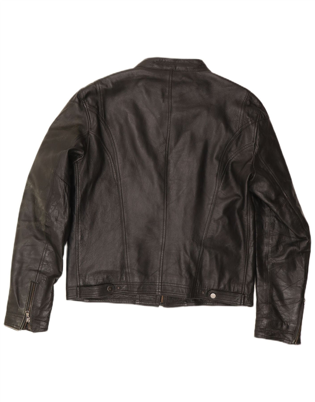 Vintage hombres cuero Racer chaqueta IT 54 XL cuero negro