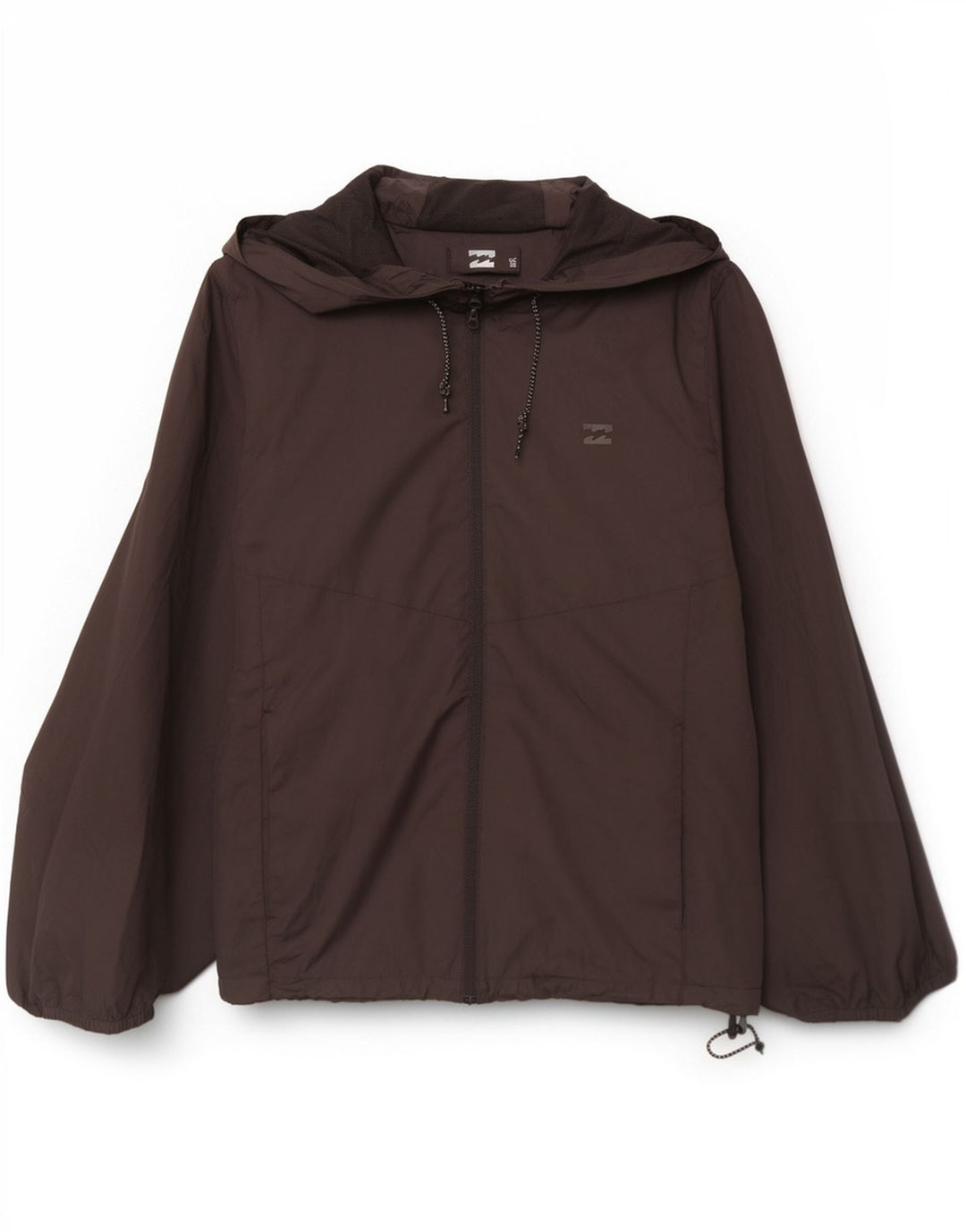 Billabong Chaqueta impermeable con capucha para hombre UK 40 Large Poliéster negro