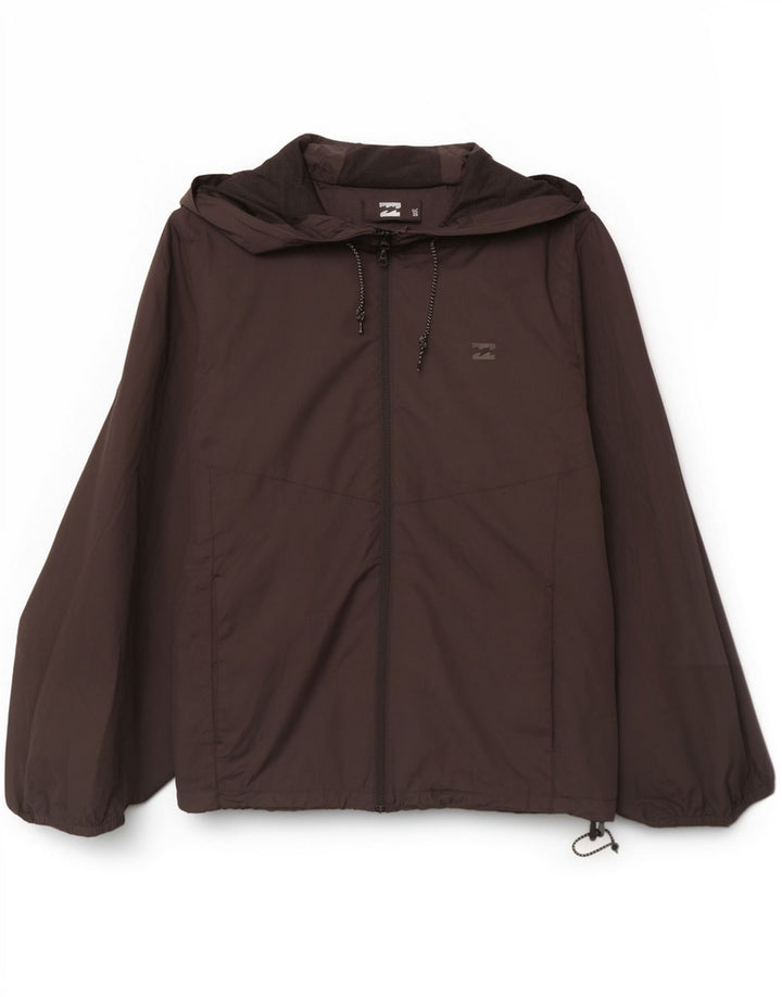 Billabong Chaqueta impermeable con capucha para hombre UK 40 Large Poliéster negro