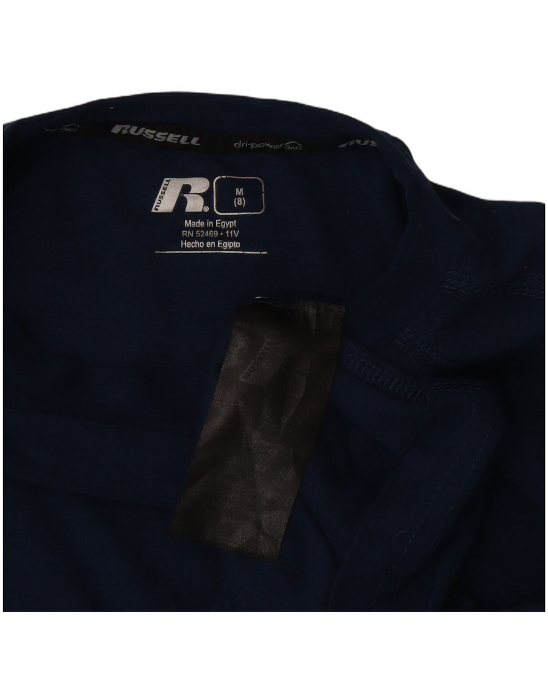 Russell Athletic Boys Dri-Power Top Manga Larga 7-8 Años Medio Azul Marino