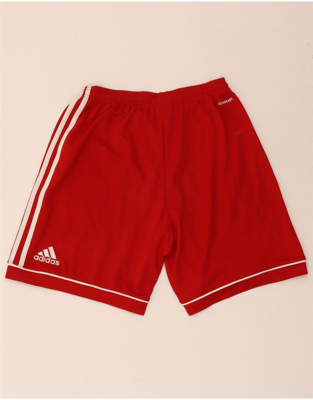 Adidas - Pantalones cortos deportivos Aeroready para hombre, ajuste relajado, poliéster rojo pequeño