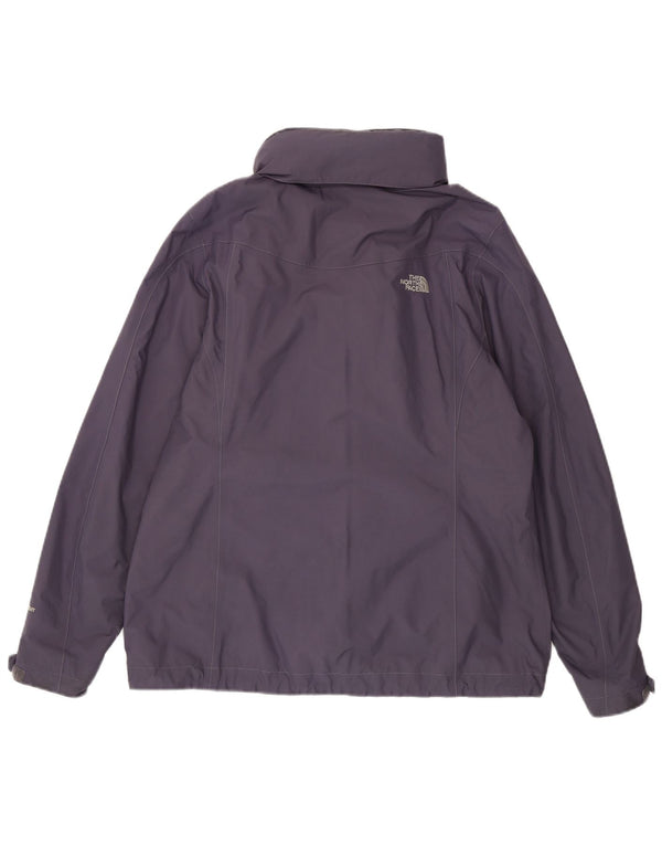 The North Face Chaqueta cortavientos con capucha para mujer UK 40 Large Nylon morado
