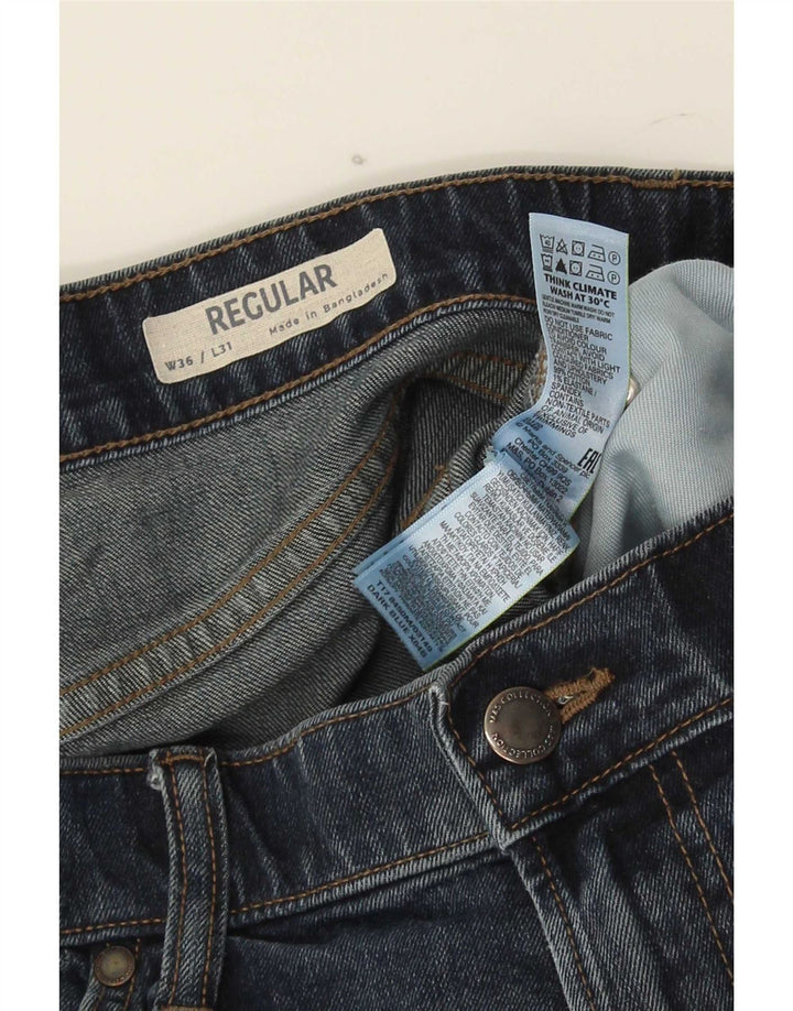 Marks & Spencer Vaqueros rectos regulares para hombre W36 L31 Algodón azul