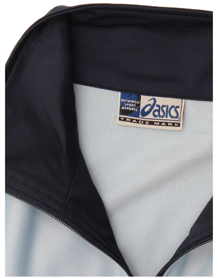 Asics Hombre Chándal Top Jacket Medium Azul Marino Colorblock