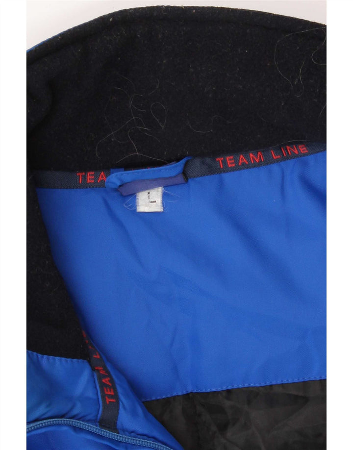 Asics - Chaqueta de chándal para hombre, nailon azul grande