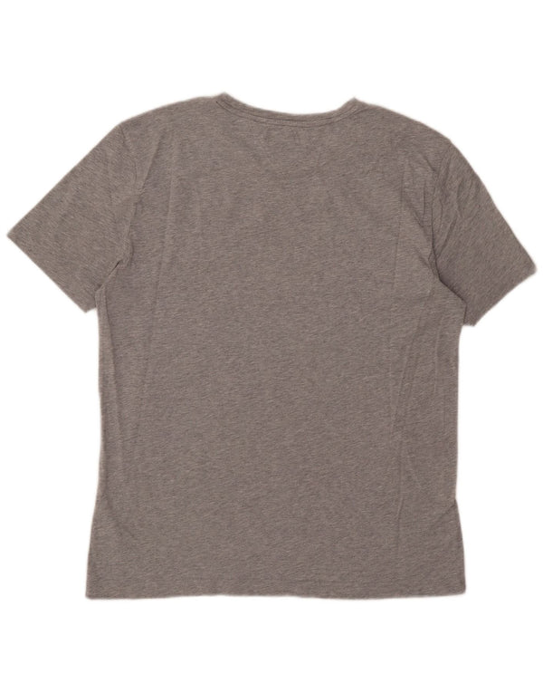 Tommy Hilfiger Camiseta gráfica para hombre Top 2XL Algodón gris