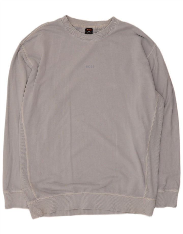 Hugo Boss Hombre Sudadera Jumper 2XL Algodón Azul