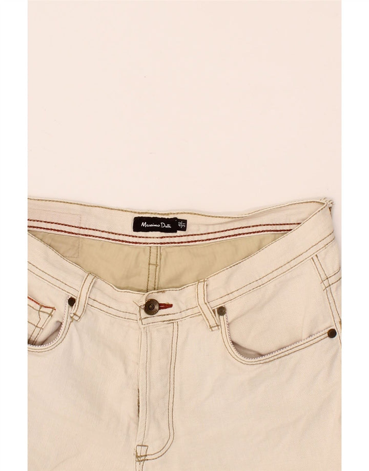 MASSIMO DUTTI Womens Slim Jeans EU 40 Medium W30 L30 Off White Cotton Vintage Massimo Dutti and Second-Hand Massimo Dutti from Messina Hembry 