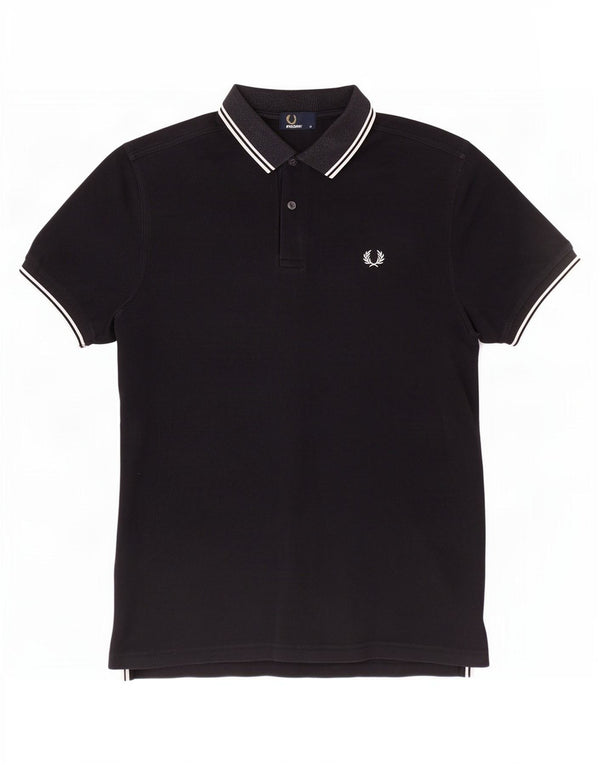 Polo Fred Perry Hombre Algodón Negro Medio