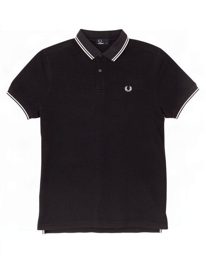 Polo Fred Perry Hombre Algodón Negro Medio