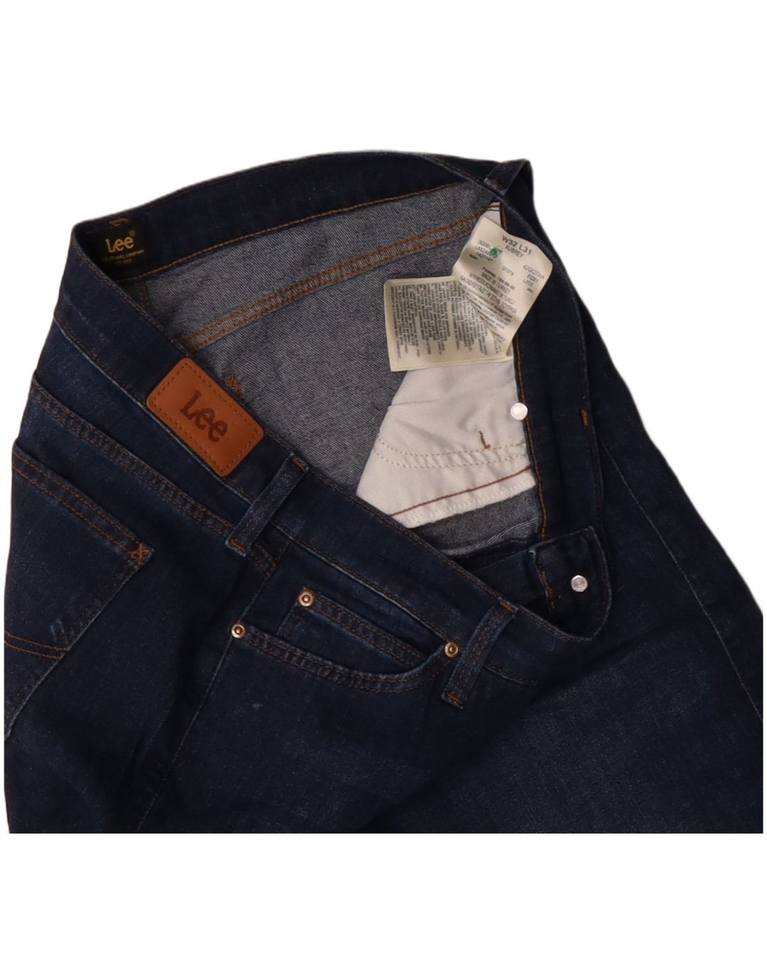 LEE Vaqueros de pierna ancha Aubrey para mujer W32 L31 Algodón azul marino