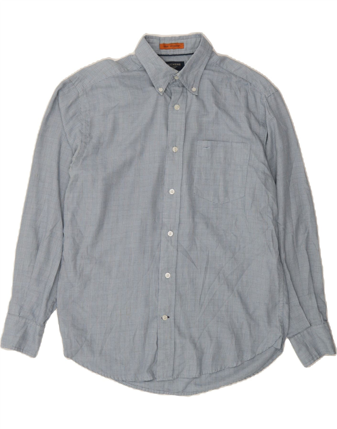 DOCKERS Mens Shirt Small Blue Check Cotton Vintage Dockers and Second-Hand Dockers from Messina Hembry 