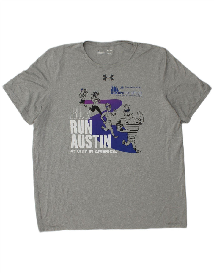 Camiseta UNDER ARMOUR Heat Gear Graphic para hombre Gris medio