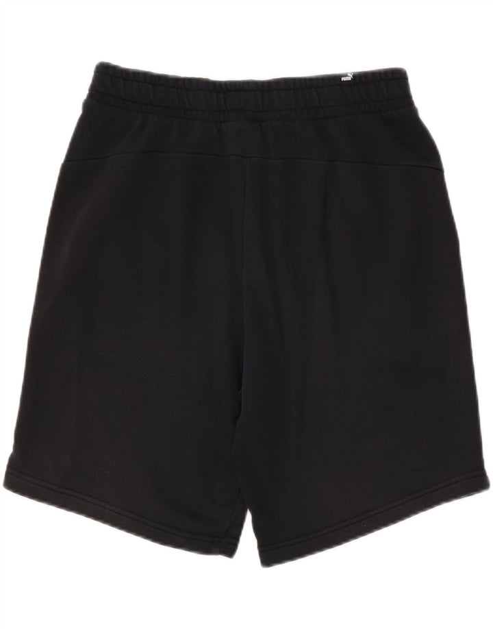 Pantalones cortos deportivos Puma para hombre de algodón negro mediano