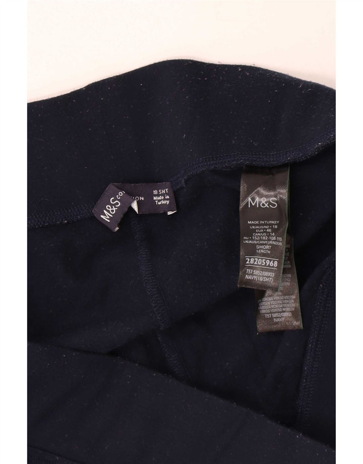 Marks & Spencer Leggings para mujer UK 40 XL Poliéster azul marino
