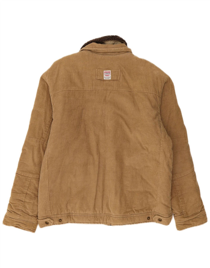 Tom Tompson Chaqueta de pana para hombre Reino Unido 40 Grande Algodón beige