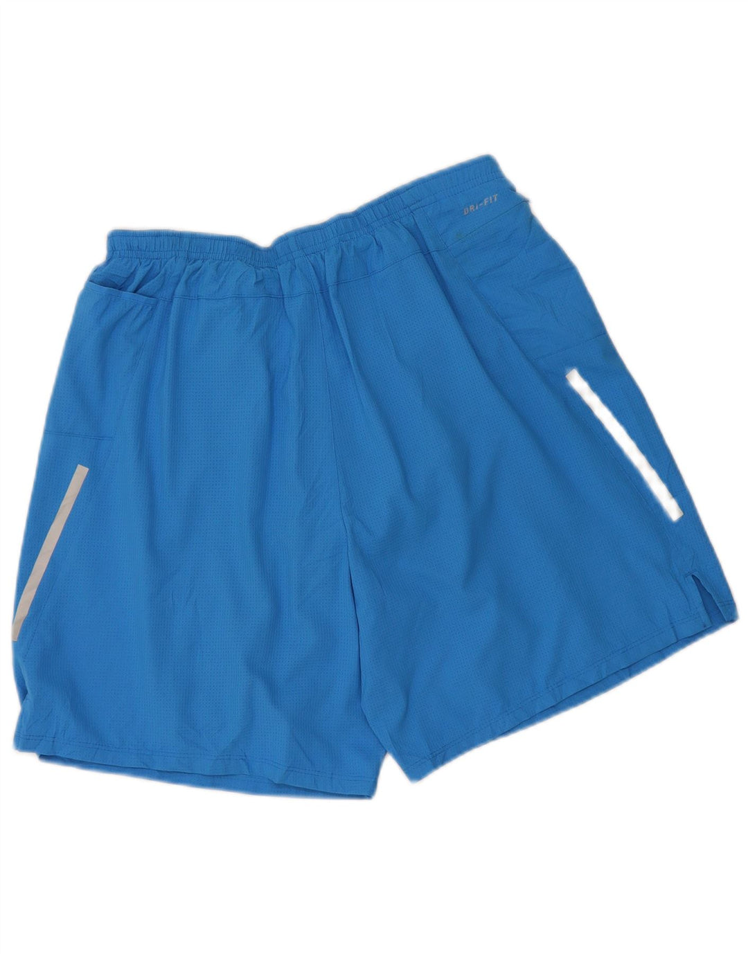 Nike - Pantalones cortos deportivos Dri Fit para hombre, poliéster azul grande