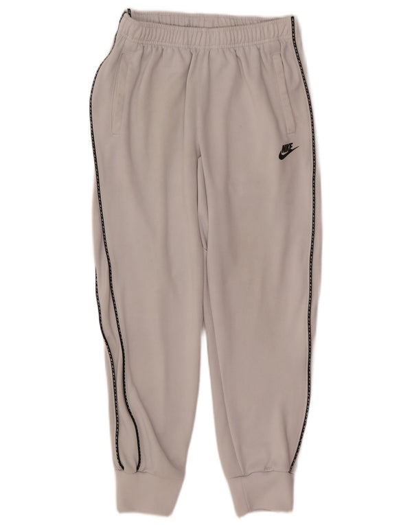 Nike Mens Tracksuit Trousers Joggers Small  White Polyester