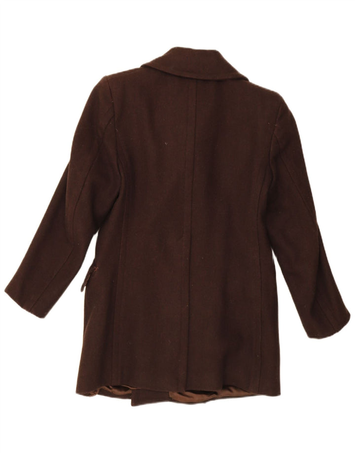Vintage hombres doble pecho abrigo IT 46 pequeño marrón