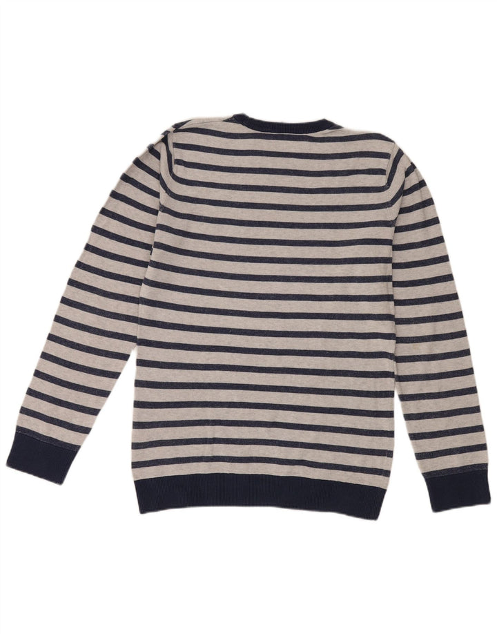 Carhartt Hombre Jersey De Cuello Redondo Jersey De Algodón A Rayas Azul Marino Mediano