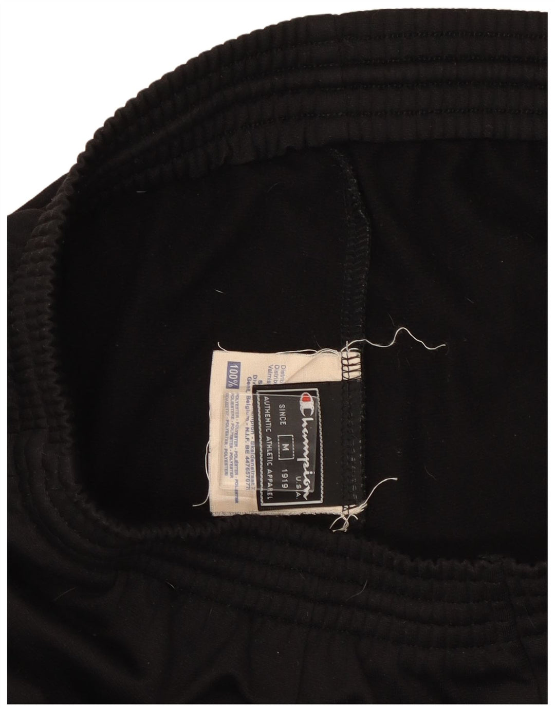Champion Pantalones De Chándal Para Hombre Poliéster Negro Mediano