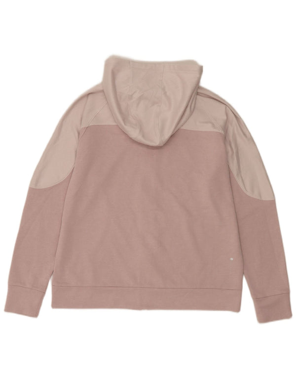 Under Armour Sudadera con capucha y cremallera para mujer, talla 40, color rosa medio