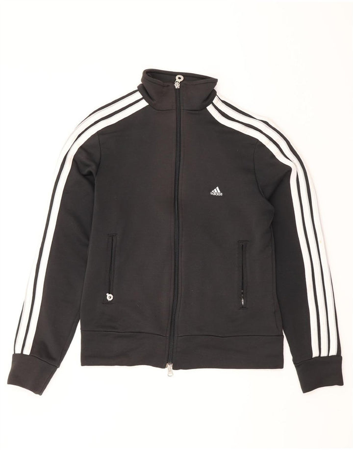 ADIDAS Chaqueta de chándal para mujer UK 12 Medium Black Colourblock
